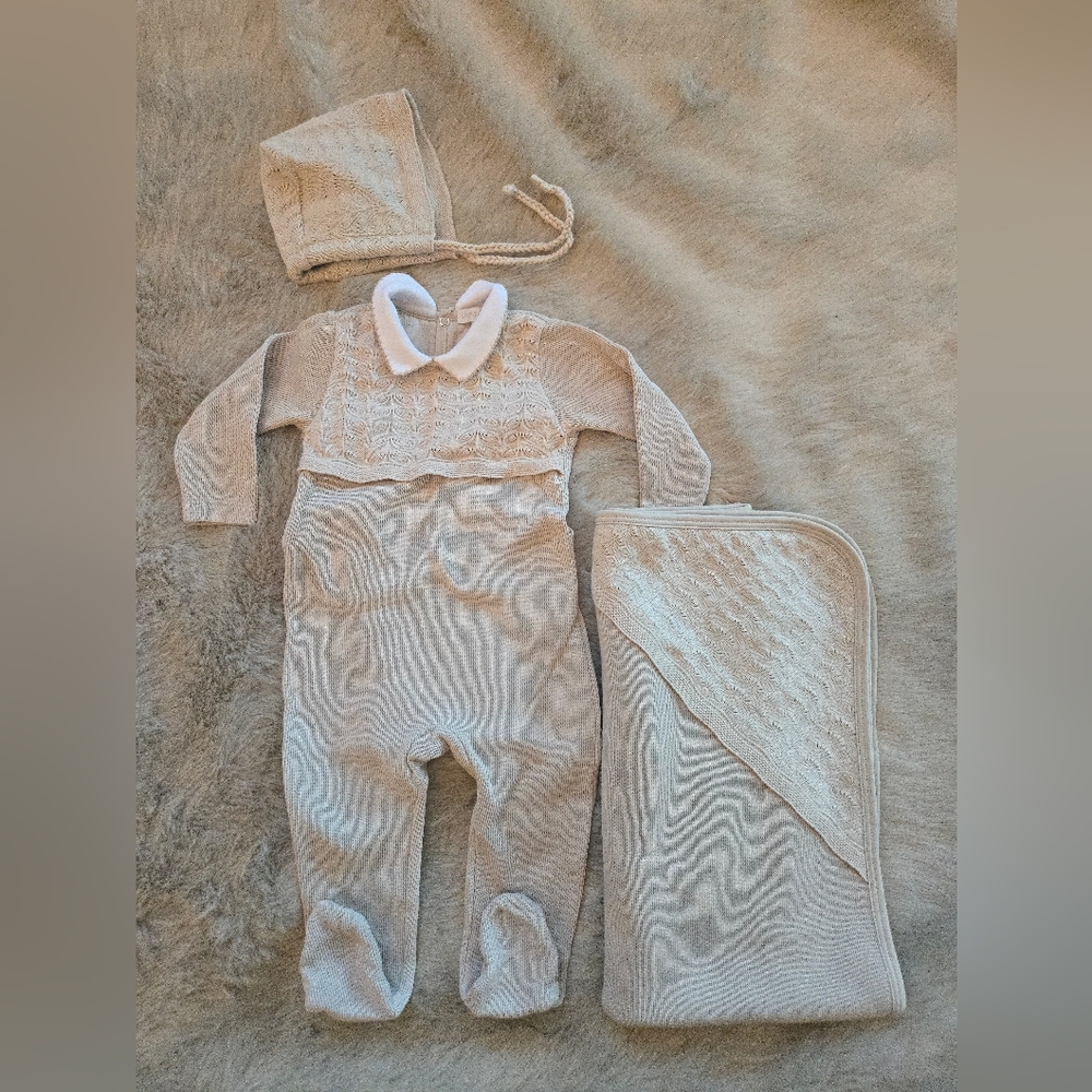 Chant de Joie 3–6M Knit 3-Piece Set